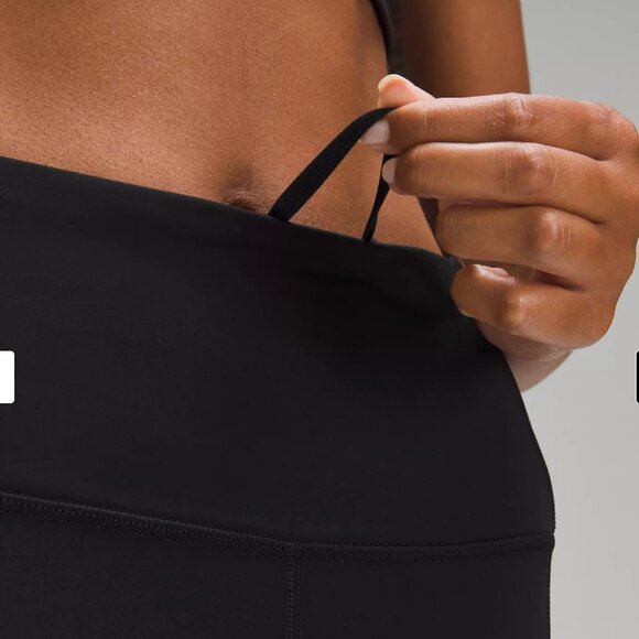 Lululemon fast and free cropped tights, black size 6, excellent condition - Picture 2 of 3